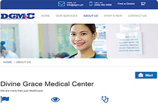 DGMC Homepage Banner Screenshot