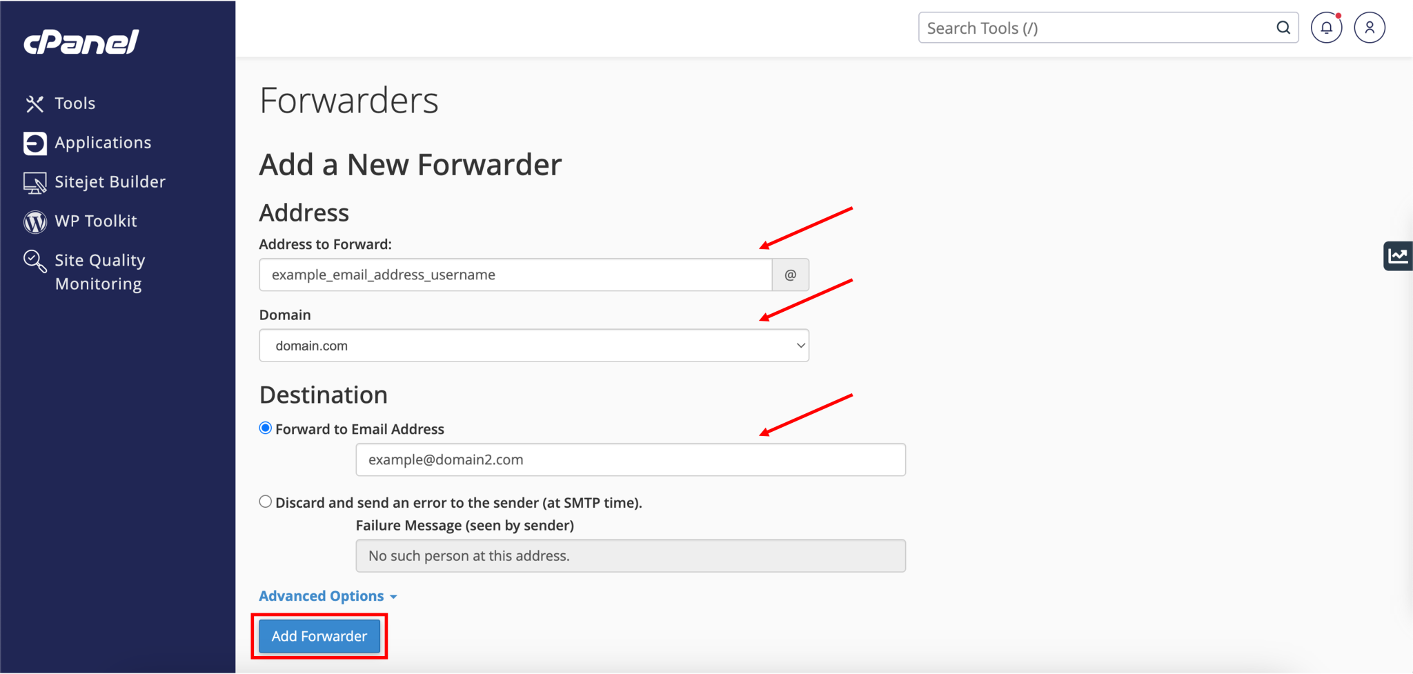 How to Setup an Email Forwarder in cPanel